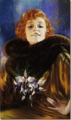 Sample artwork by Rolf Armstrong (1889 - 1960), known for glamour girls, pin-ups calendar illustration - View similar artists and auction records